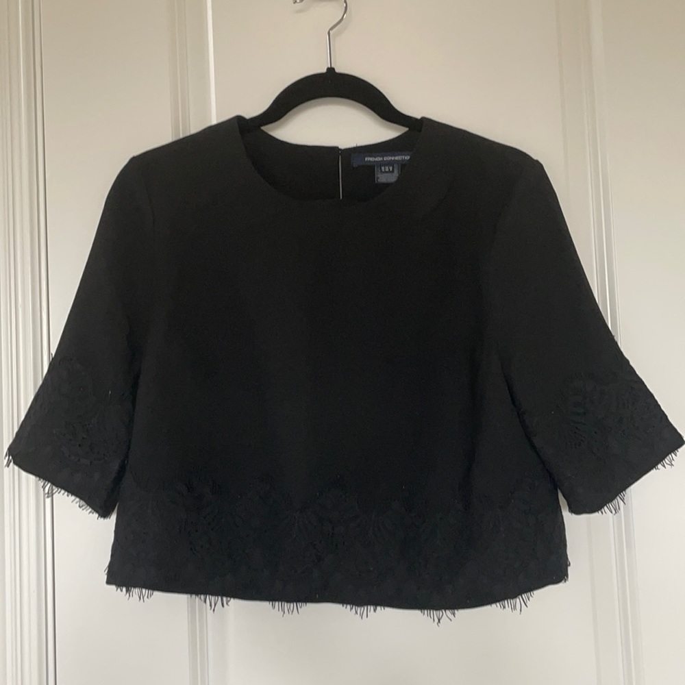 French connection cropped top